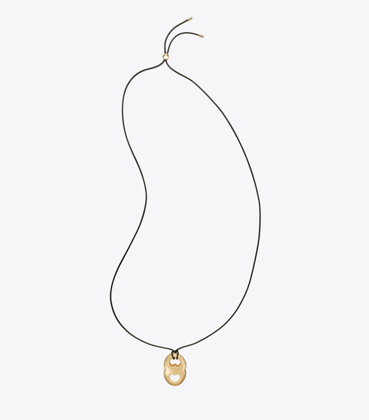 Gemini Pendant Necklace - Light Brass / Black | Tory Burch Top Pick