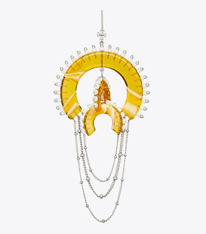 Bead And Resin Chandelier Earrings - Antique Tory Silver / Multi | Tory Burch Popular