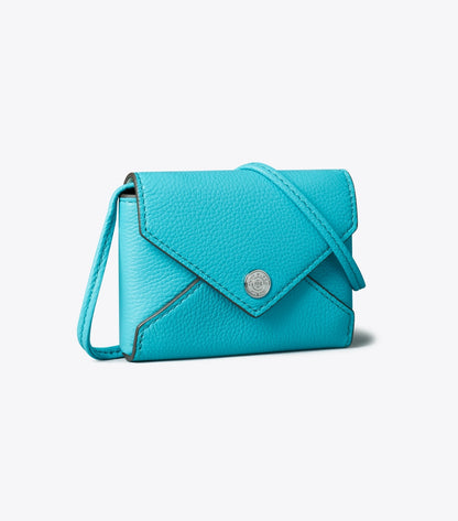 Card Case Lanyard - Soft Turquoise | Tory Burch Great Value