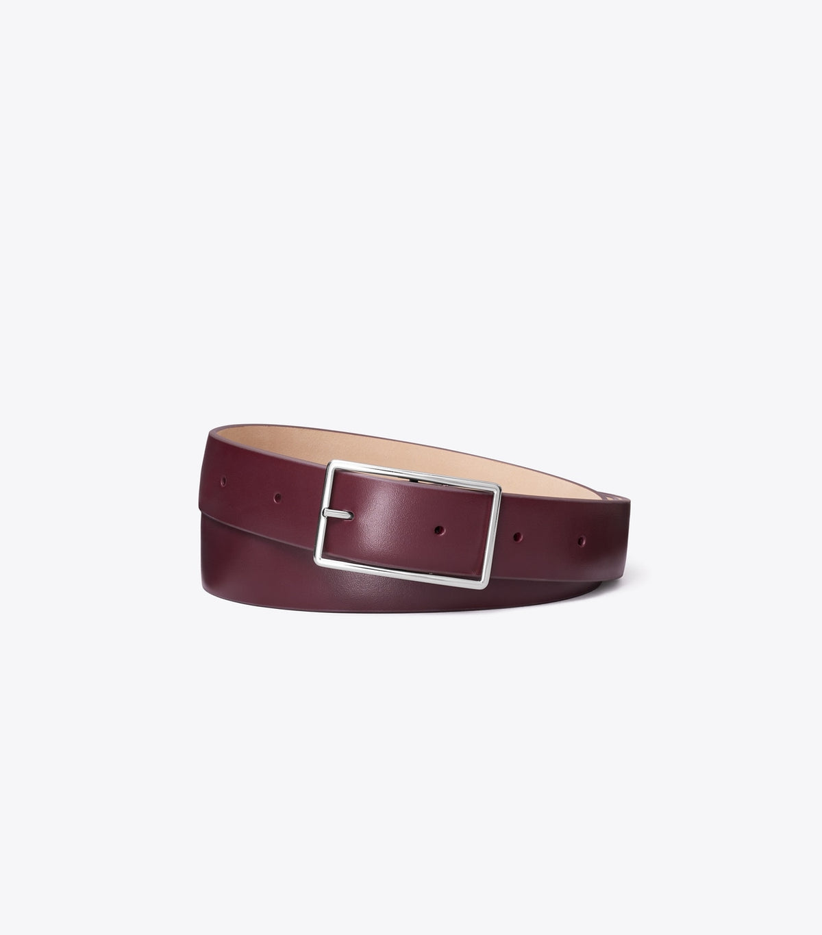 Gigi Belt - Dark Carmine / Silver | Tory Burch Latest