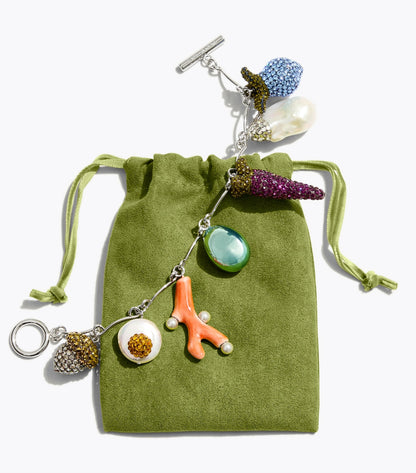 Curiosity Vegetable Charm Bracelet - Tory Silver / Multi | Tory Burch Top Pick