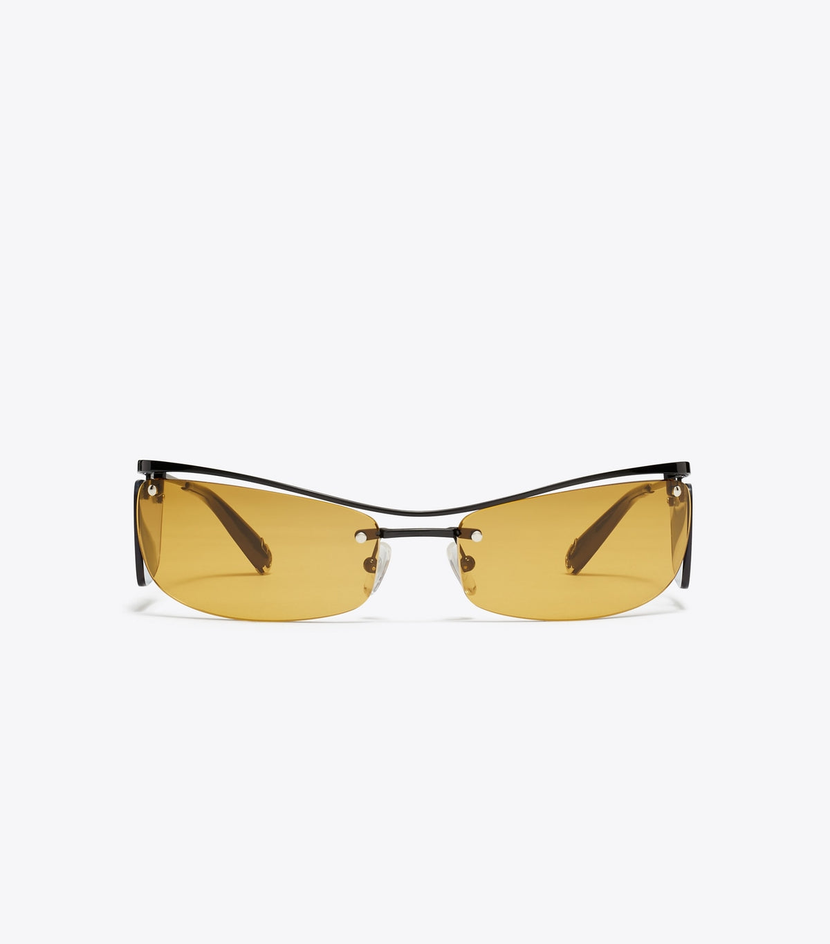 Double-Lens Runway Sunglasses - Orange/Blue | Tory Burch Top Pick