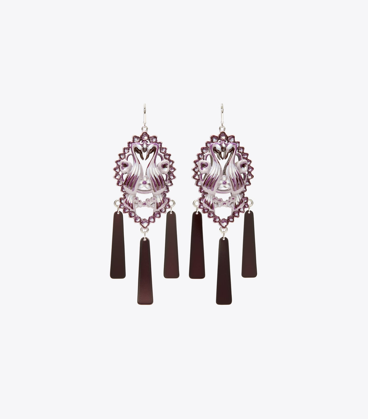 Bird Earrings - Tory Silver / Purple | Tory Burch Essential