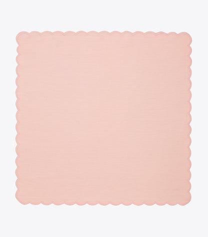Scalloped Dinner Linen Napkin, Set of 6 - Petal Pink | Tory Burch Best Seller