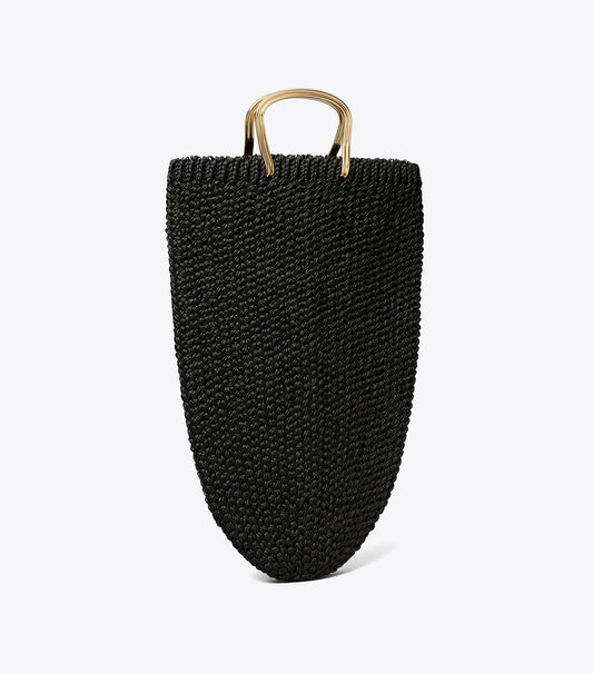 Large Crocheted Tote - Black | Tory Burch Featured