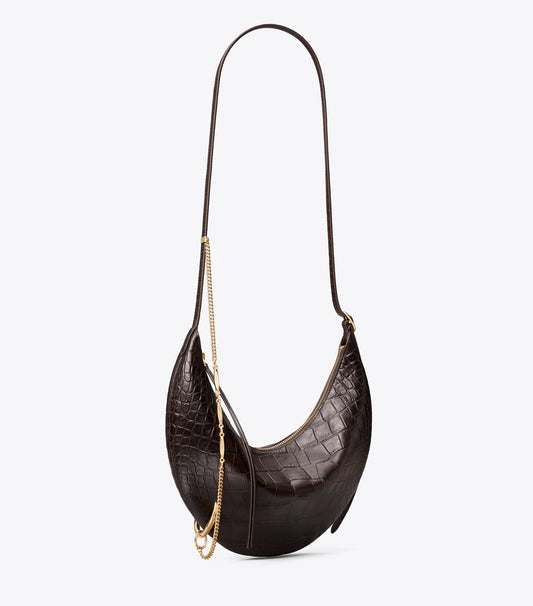 Pierced Croc-Embossed Crossbody Bag - Coco | Tory Burch Trending