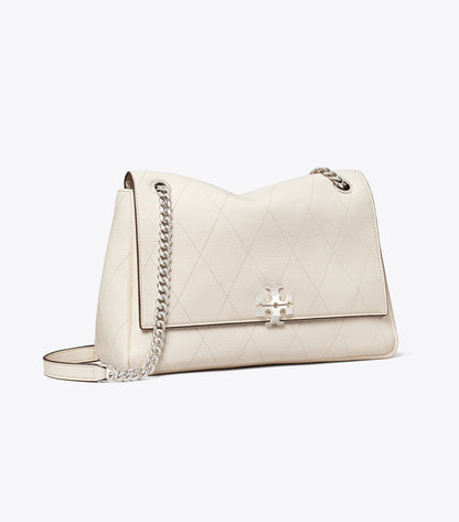 Charlie Quilted Shoulder Bag - Light Cream | Tory Burch Essential