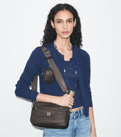 Virginia Crossbody Bag - Dark Brown | Tory Burch Featured