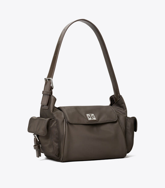 Virginia Pocket Shoulder Bag - Dark Brown | Tory Burch Hot Sale