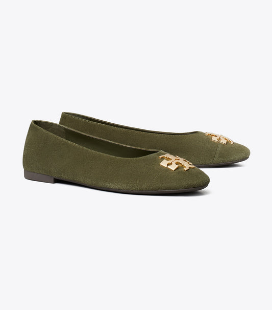 Charlie Ballet - Dark Olive / Dark Olive / Gold | Tory Burch Premium