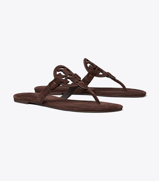 Miller Suede Sandal - Dark Cocoa | Tory Burch New