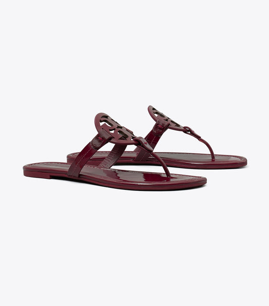 Miller Patent Sandal - Dark Raspberry | Tory Burch Signature