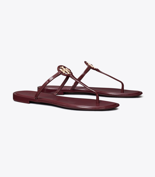 Mini Miller Jelly Sandal - Dark Raspberry / Gold | Tory Burch Discount