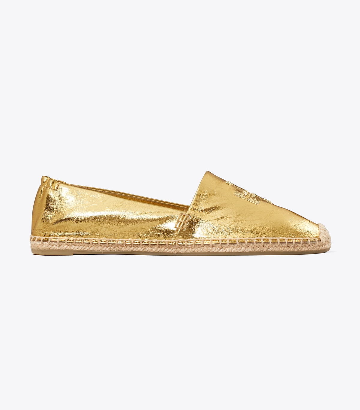 Double T Espadrille - Gold Leaf | Tory Burch Latest