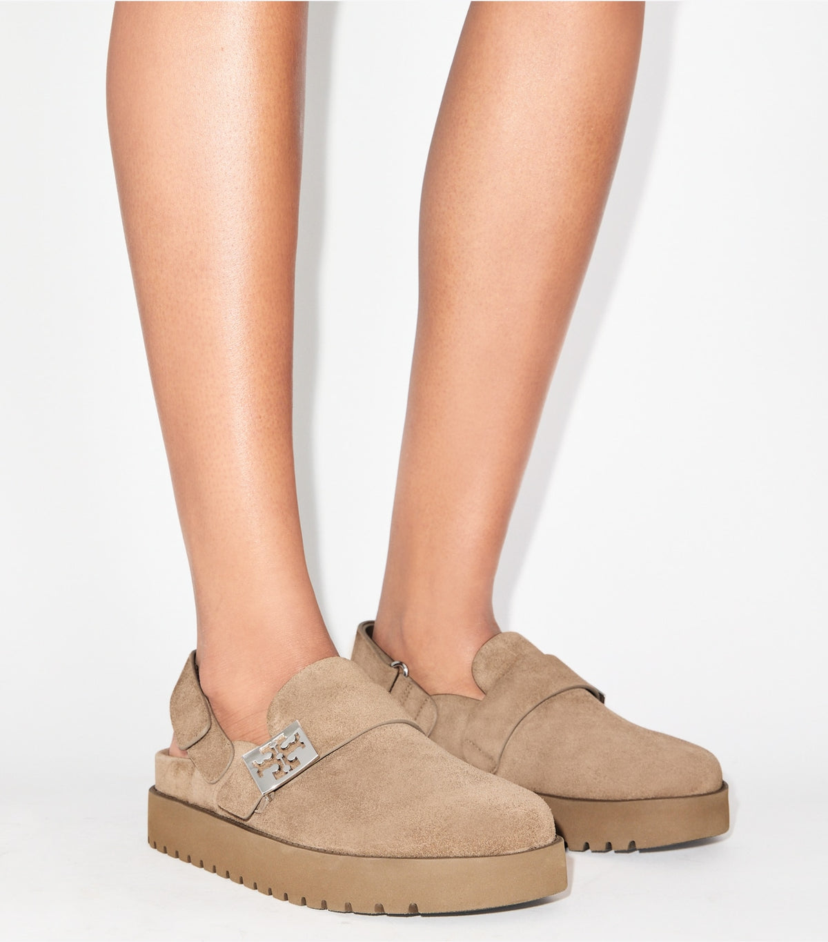 Mellow Sport Mule - River Rock / Silver | Tory Burch Best Price