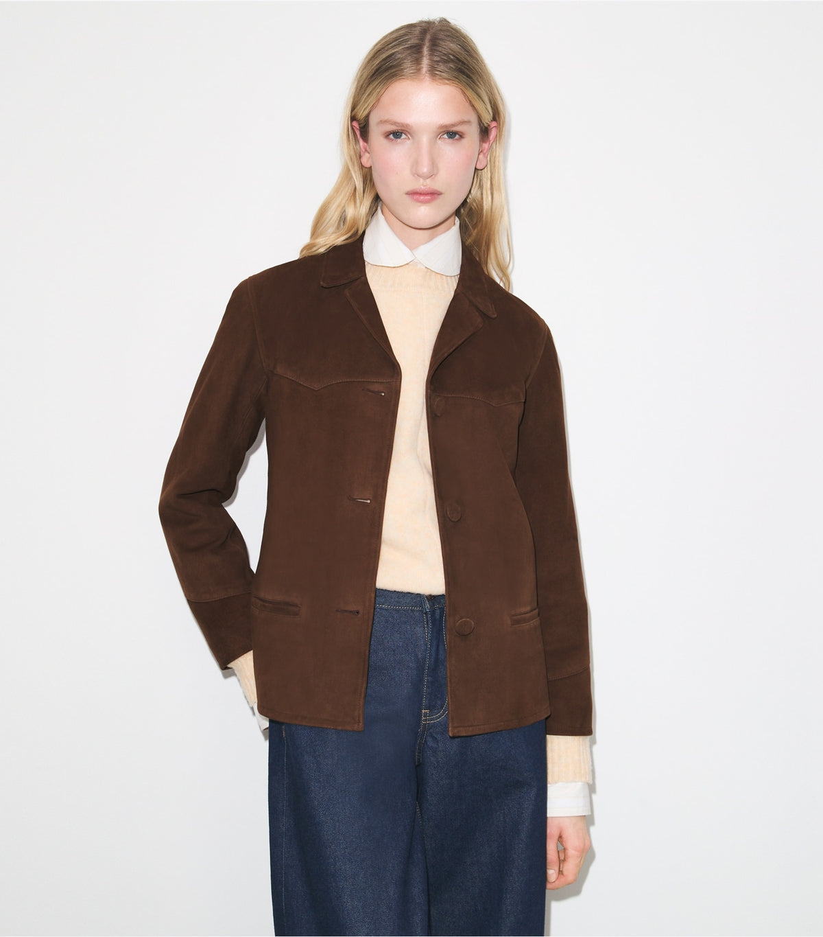 Suede Jacket - Light Chocolate | Tory Burch Special Offer