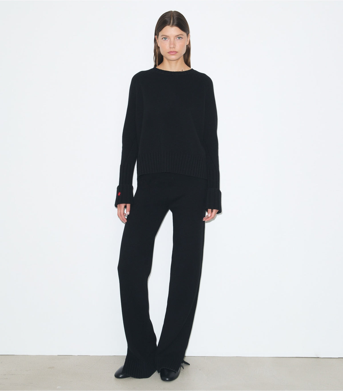 Wool Sweater Pant - Black | Tory Burch Customer Favorite