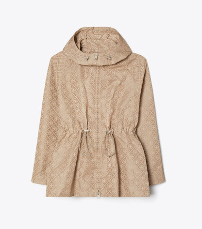 T Monogram Jacquard Cinched Jacket - Beige T Monogram | Tory Burch Quality