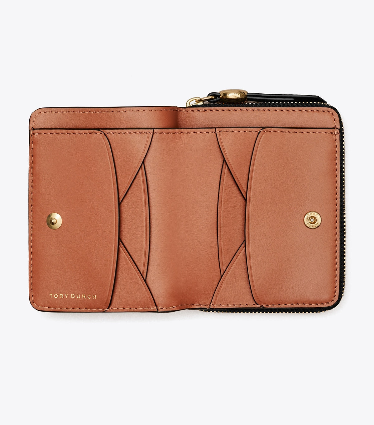 Romy Bi-Fold Wallet - Black | Tory Burch Trusted