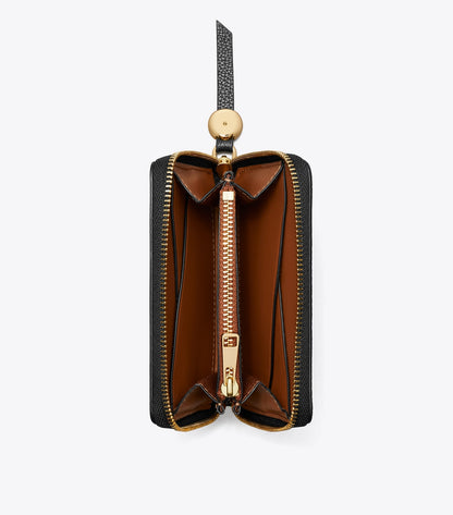 Medium Leather Wallet - Black | Tory Burch Customer Favorite