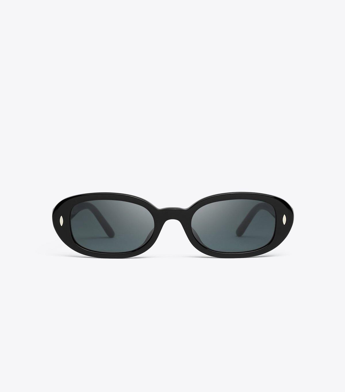 Miller Oval Sunglasses - Black/Dark Grey | Tory Burch Exclusive
