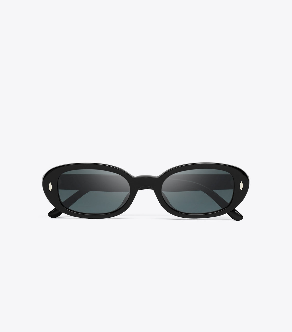Miller Oval Sunglasses - Black/Dark Grey | Tory Burch Exclusive