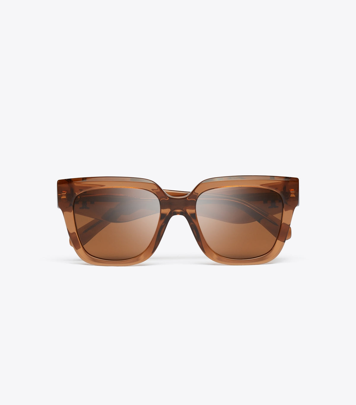 Kira Square Sunglasses - Transparent Whiskey | Tory Burch Best Seller