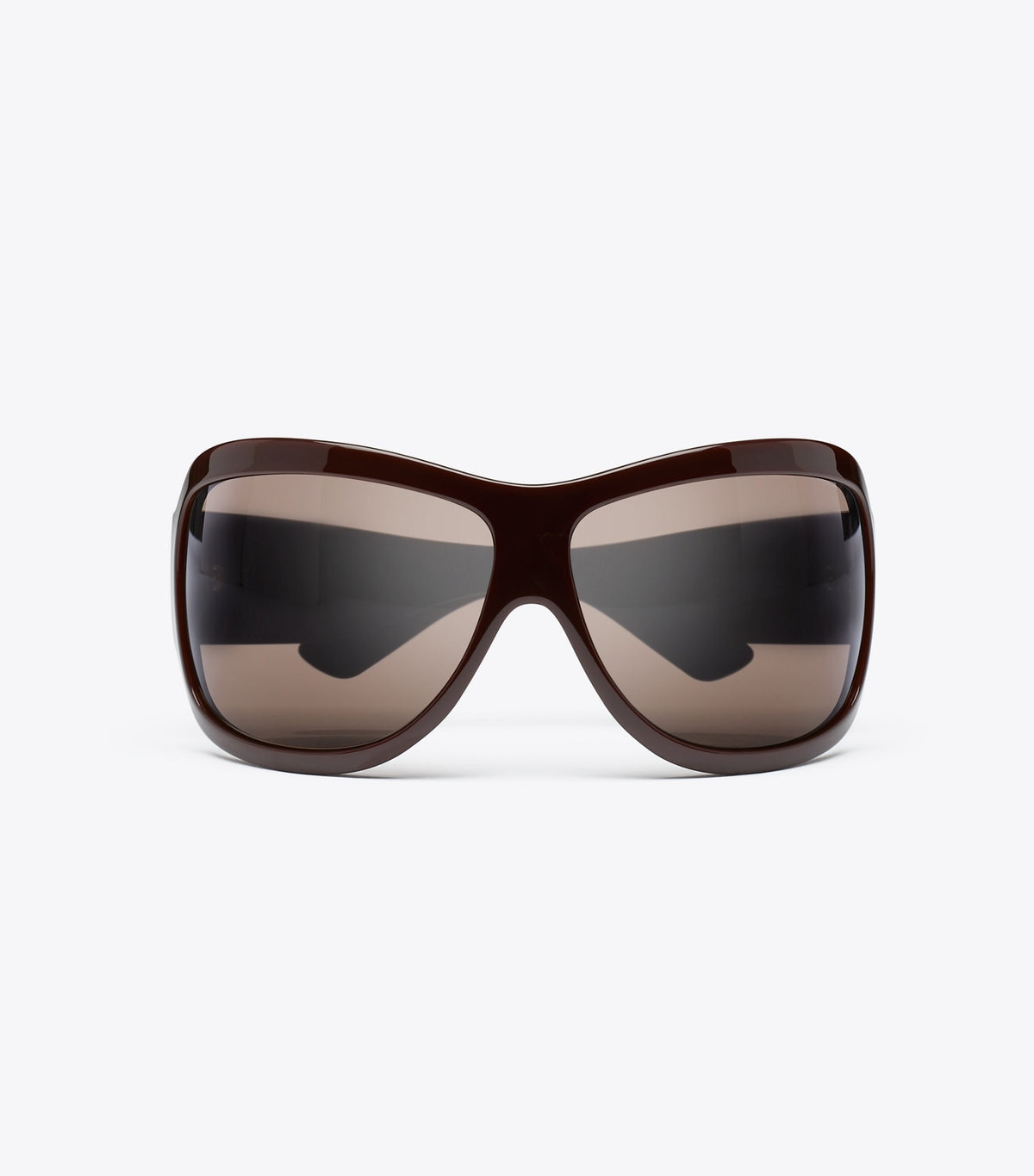 Runway Wrap Sunglasses - Red/Brown/Brown | Tory Burch Smart Buy