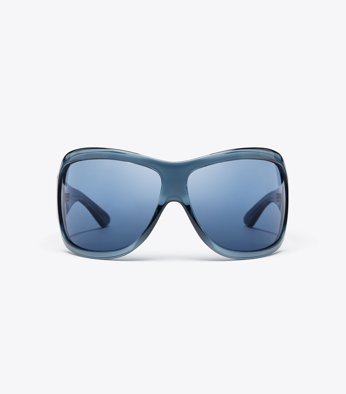 Runway Wrap Sunglasses - Transparent Navy/Dark Blue | Tory Burch Special Offer