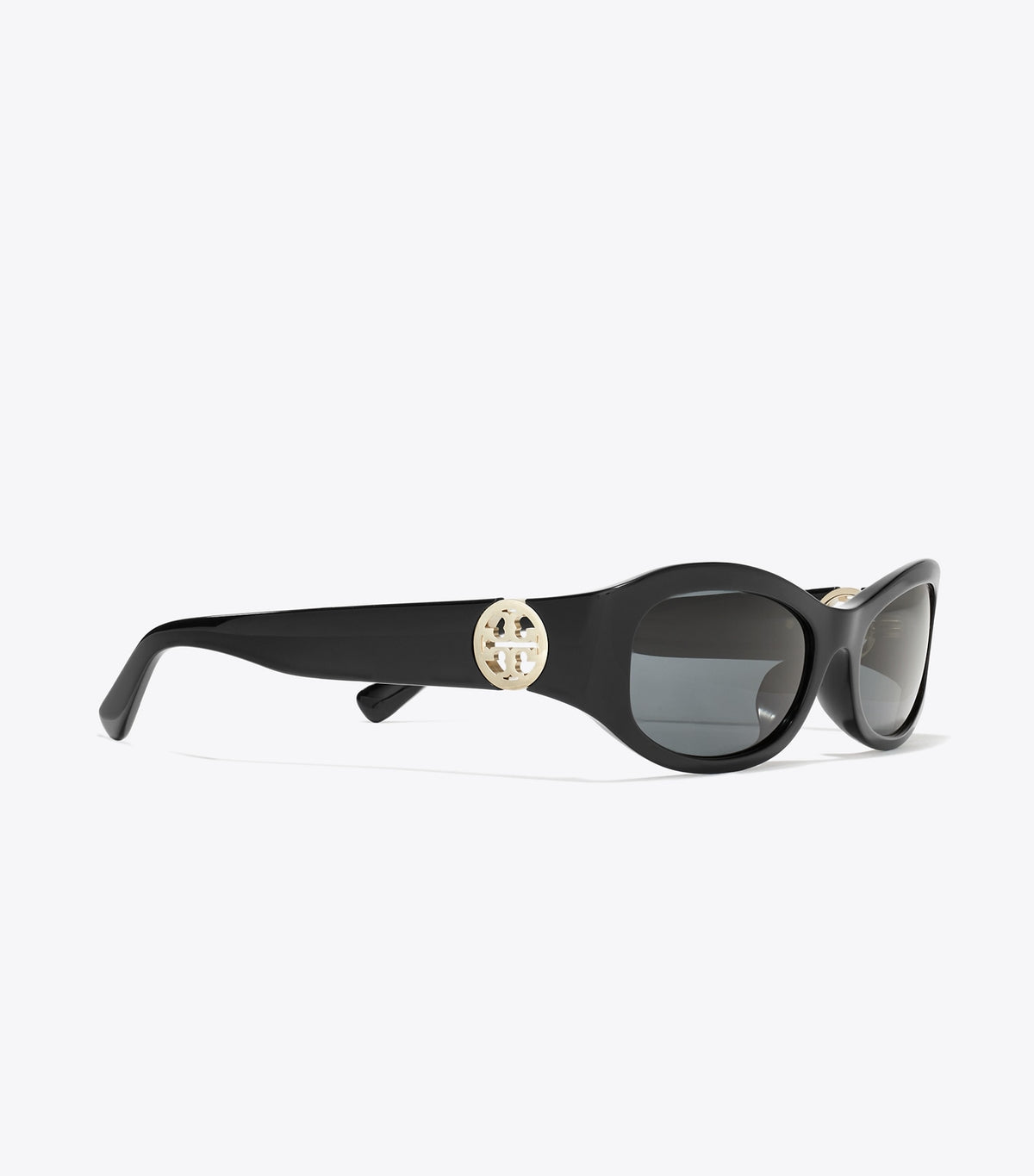 Miller Rectangle Sunglasses - Black/Dark Gray | Tory Burch Popular