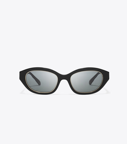 Kira Cat-Eye Sunglasses - Black/Dark Gray | Tory Burch Recommended