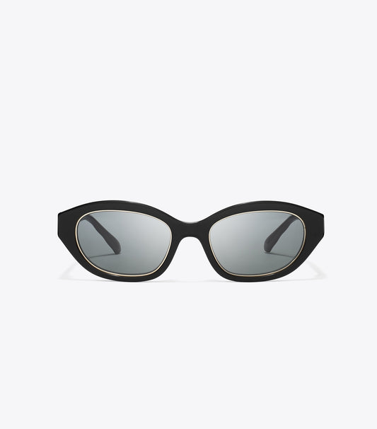 Kira Cat-Eye Sunglasses - Black/Dark Gray | Tory Burch Recommended