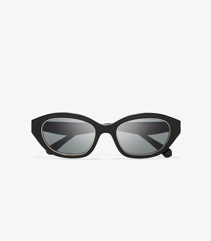 Kira Cat-Eye Sunglasses - Black/Dark Gray | Tory Burch Recommended