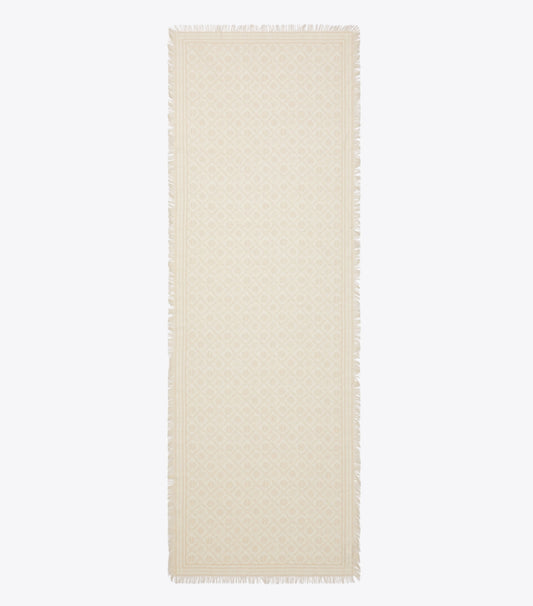 T Monogram Floral Oblong Scarf - Ivory T Monogram | Tory Burch Discount