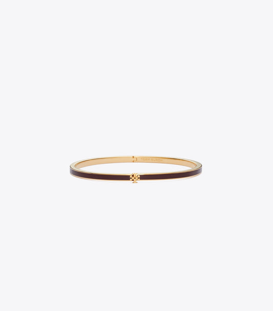 Icon Thin Enamel Bracelet - Tory Gold / Burgundy | Tory Burch Recommended
