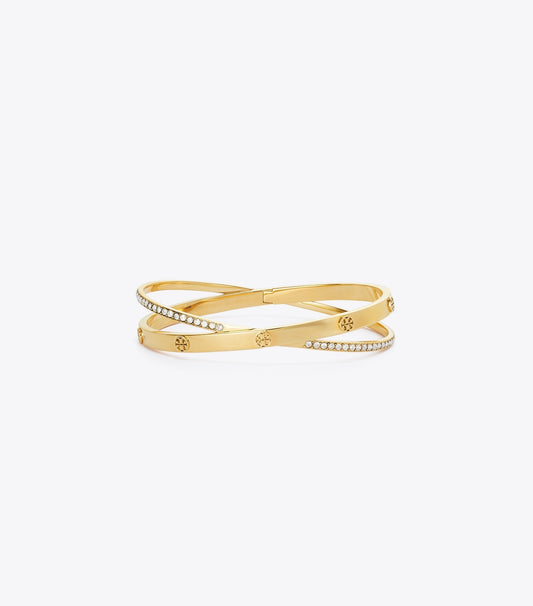Icon Pavé Double Bracelet - Tory Gold / Crystal | Tory Burch Deals