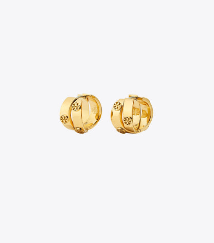 Icon Double Hoop Earrings - Tory Gold | Tory Burch Popular