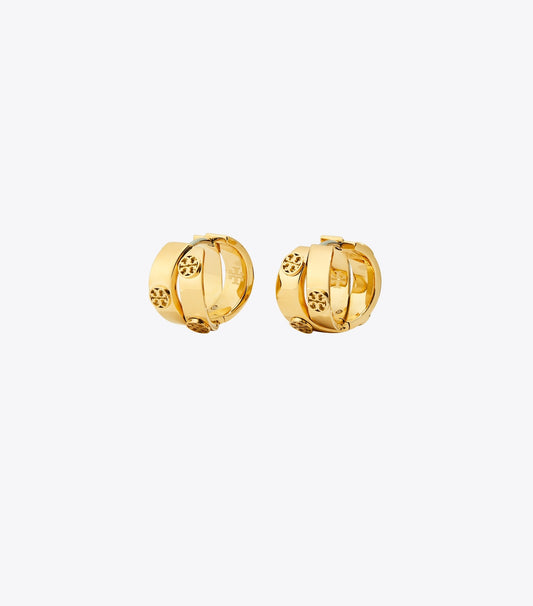 Icon Double Hoop Earrings - Tory Gold | Tory Burch Popular