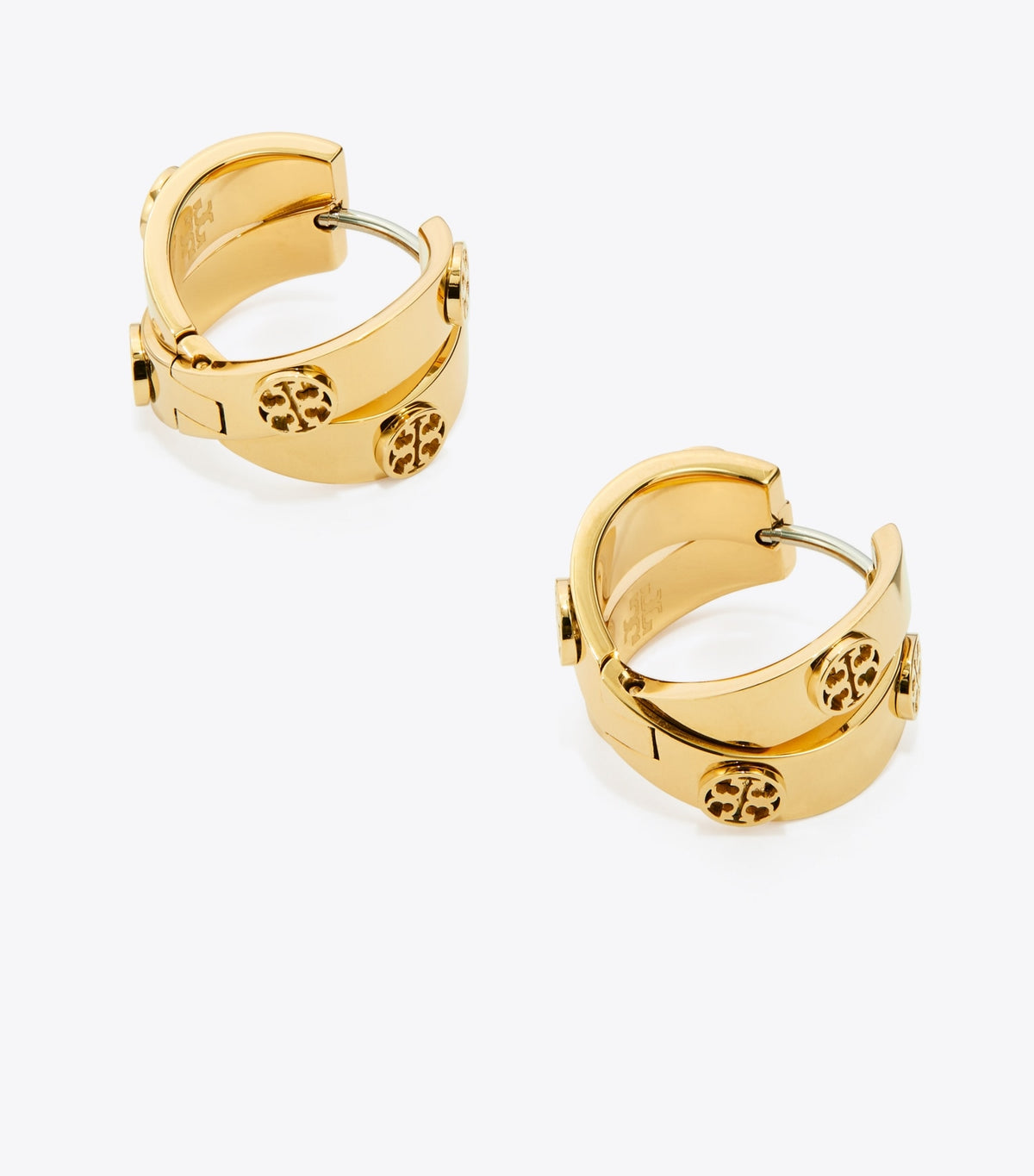 Icon Double Hoop Earrings - Tory Gold | Tory Burch Popular