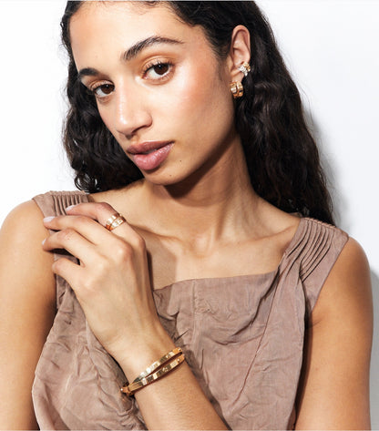 Icon Double Hoop Earrings - Tory Gold | Tory Burch Popular