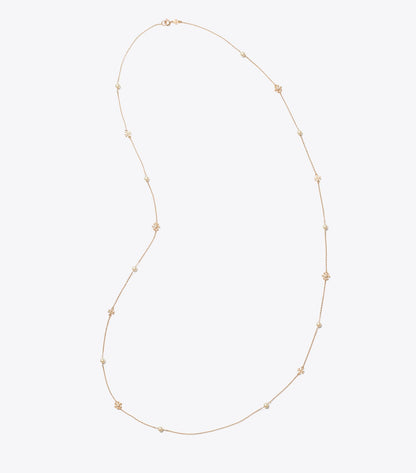 Moondance Long Flower Necklace - Tory Gold / Cream | Tory Burch Best Seller