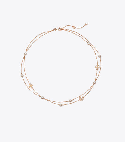 Moondance Layered Pearl Necklace - Tory Gold / Cream | Tory Burch New