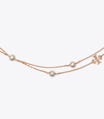 Moondance Layered Pearl Necklace - Tory Gold / Cream | Tory Burch New