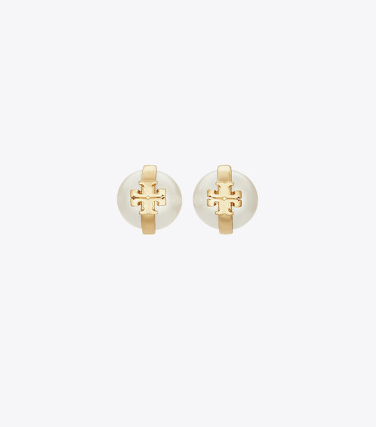 Moondance Pearl Stud Earrings - Light Brass / Pearl | Tory Burch Hot Sale