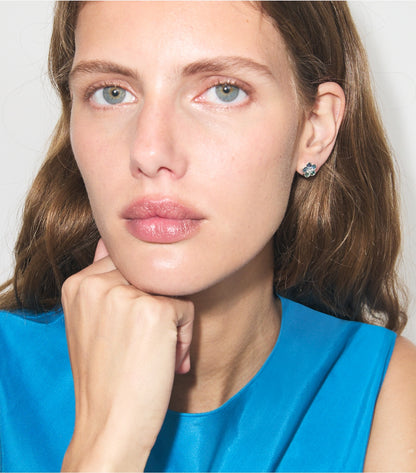 Forget Me Not Stud Earrings - Tory Gold / Pink | Tory Burch Premium