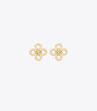 Forget Me Not Clover Stud Earring - Tory Gold | Tory Burch Sale