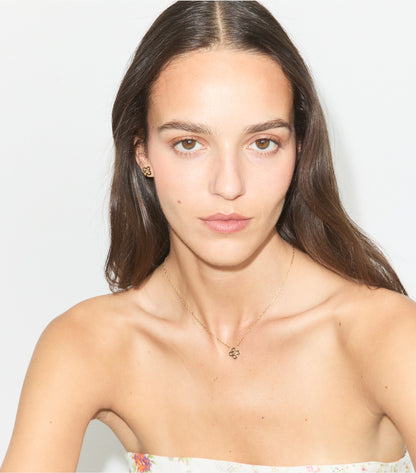 Forget Me Not Clover Pendant Necklace - Tory Gold | Tory Burch Featured