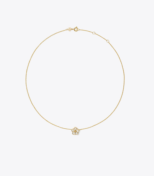 Forget Me Not Pendant Necklace - Tory Gold / Mother Of Pearl | Tory Burch Latest