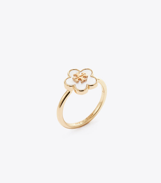 Forget Me Not Ring - Tory Gold / Mother Of Pearl | Tory Burch Best Seller