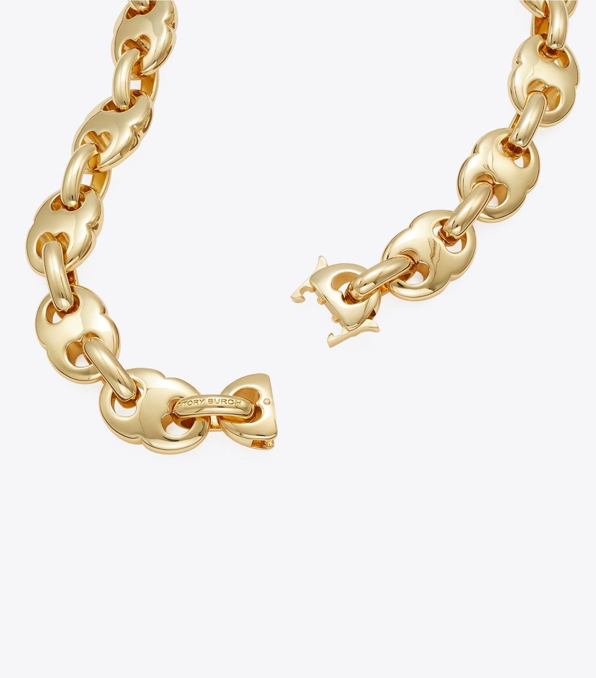 Gemini Link Necklace - Light Brass | Tory Burch Value